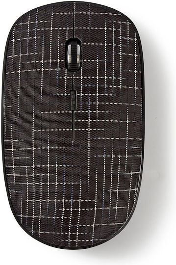 Nedis Premium Fabric Wireless Mouse Black