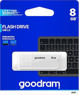 GoodRAM UME2 8GB USB 2.0 Stick White