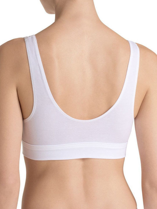Double Comfort Women's Bra without Padding White
