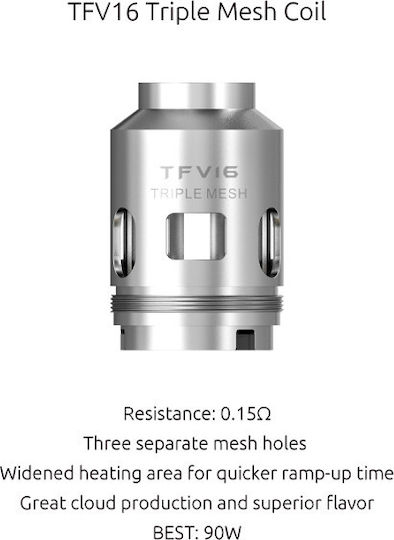 Smok TFV16 Conical Mesh Съпротивление на Електронни Цигари 0.2ohm (ДЛ) 1бр