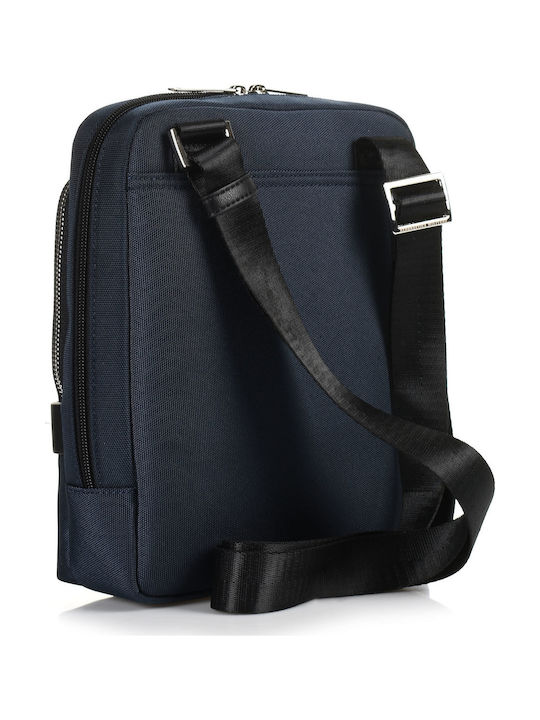 Aeronautica Militare AM-321 Piele Geantă pentru bărbați Umăr / Crossbody Albastru marin