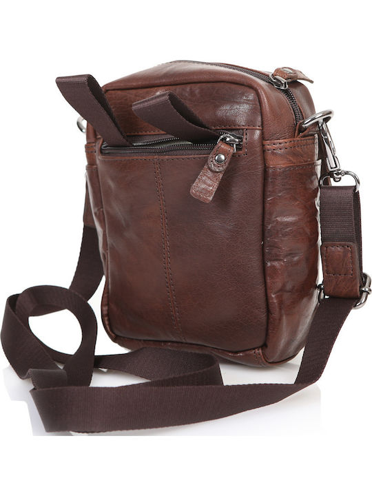 Leather Men's Bag Shoulder / Crossbody Brown