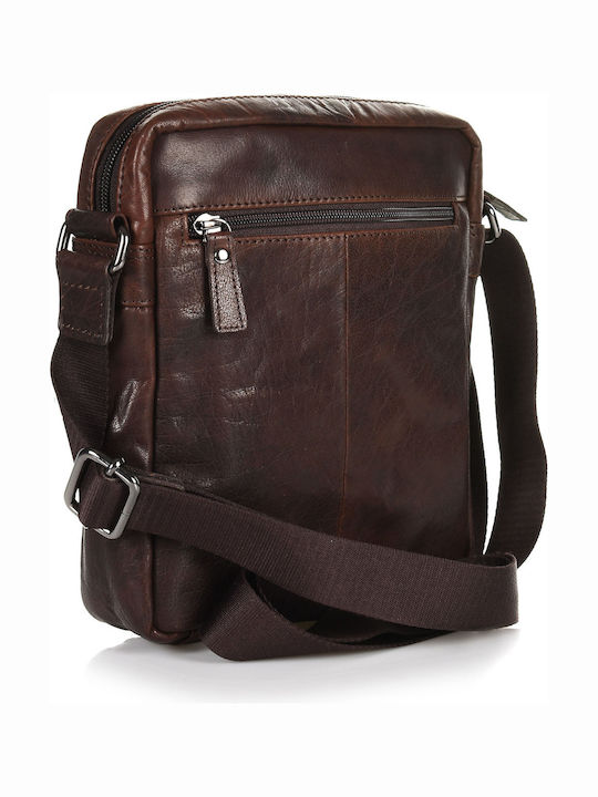 Leather Men's Bag Shoulder / Crossbody Brown