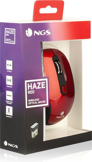 NGS Haze Ασύρματο Ποντίκι Κόκκινο