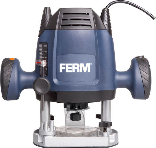 Ferm PRM1021 Κάθετη Φρέζα 1200W με Ρύθμιση Ταχύτητας και με Σύστημα Αναρρόφησης
