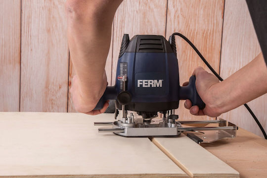 Ferm PRM1021 Κάθετη Φρέζα 1200W με Ρύθμιση Ταχύτητας και με Σύστημα Αναρρόφησης