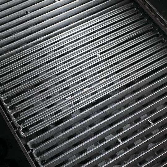 Broil King Signet 390 Grătar pe gaz Din fontă Grătar 66bucx38buccm cu 3 buc 11.4kW și Arzător Lateral