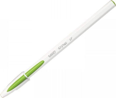 Bic Cristal Up Pen Ballpoint 1.2mm with Blue Ink Light Green