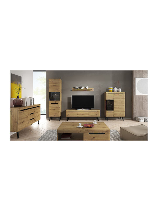 Rechteckig Couchtisch Molto Holz Beige L107xB67xH46cm