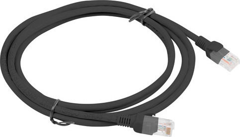 Lanberg U/UTP Cat.5e Ethernet Network Cable 2m Black 1pcs