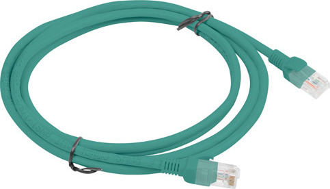 Lanberg U/UTP Cat.5e Ethernet Network Cable 2m Green 1pcs