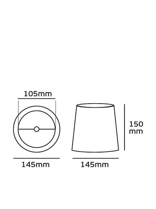 VK Lighting Καπέλο Φωτιστικού 14.5x14.5εκ. VK Lighting Καπέλο Φωτιστικού 14.5x14.5εκ.