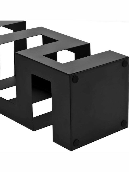 vidaXL Black 15.5x15.5x48.5cm