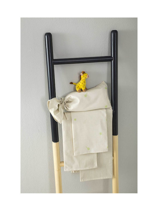 Nima Poco Pico Set Baby Bettwäsche Für Krippe Baumwolle Beige 115x180cm 16349