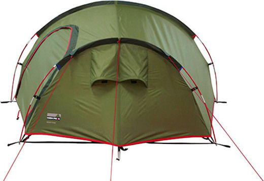 High Peak Sparrow Camping Tent Tunnel Mountaineering Green with Double Cloth 4 Seasons for 2 People Waterproof 3000mm 260x160x90cm