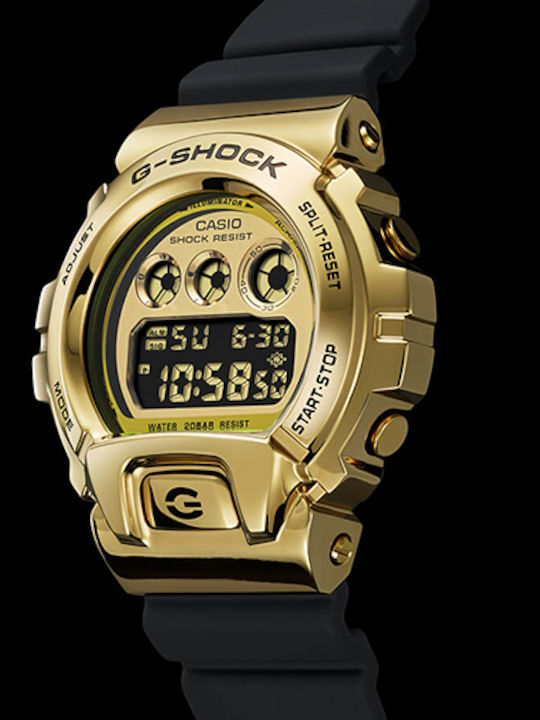 Casio G-Shock Digital Men's Watch 49.7mm Chronograph Battery with Black Rubber Strap