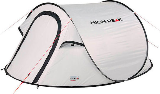 High Peak Vision 3 Automatic Camping Tent Pop Up White 3 Seasons for 3 People 235x180x100cm