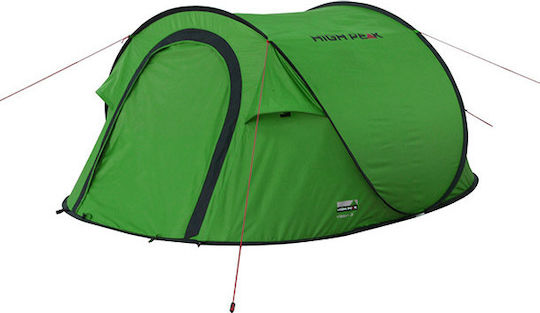 High Peak Vision 3 Camping Tent Pop Up Green 3 Seasons for 3 People 235x180x100cm