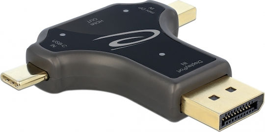 DeLock DisplayPort / USB-C / Mini-DisplayPort Männlich Zu HDMI Weiblich 1 Stück 64060