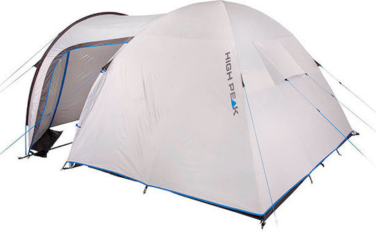 High Peak Tessin 5.0 Camping Tent Tunnel White with Double Cloth 4 Seasons for 5 People 300x220x190cm