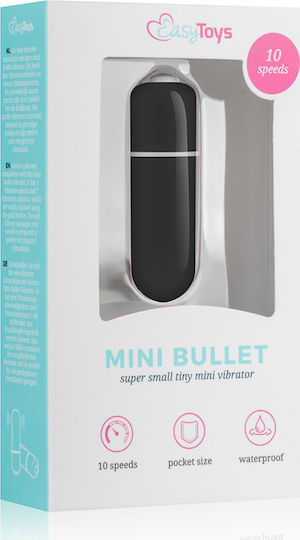 Easytoys Mini Bullet Mini Δονητής Bullet 5.5cm Black