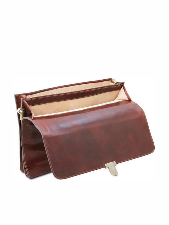 Assisi Leder Herrentasche Geldbörse Tabac Braun