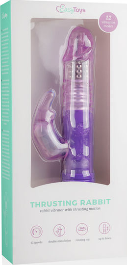 Easytoys Thrusting Rabbit Mini Δονητής Rabbit 13cm Purple