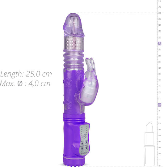 Easytoys Thrusting Rabbit Mini Δονητής Rabbit 13cm Purple