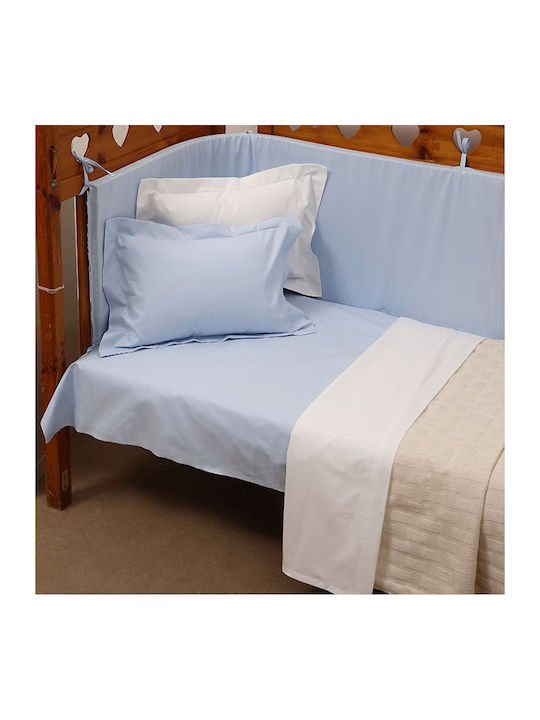 Anna Riska Prestige Baby Cotton Pillowcase Light Blue 30x40cm