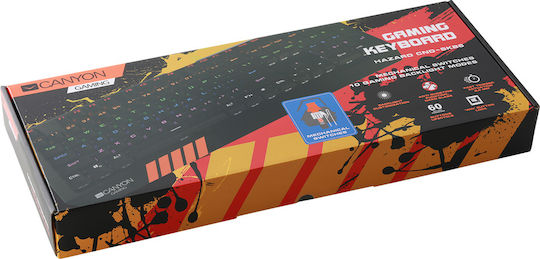 Canyon Hazard Gaming Μηχανικό Πληκτρολόγιο με RGB φωτισμό (Αγγλικό US)