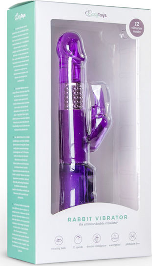 Easytoys Rabbit Vibrator Δονητής Rabbit 21.5cm Purple