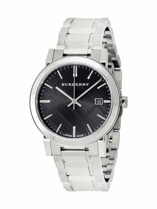 Burberry Men's Watch 40mm Battery with Silver Metal Bracelet
