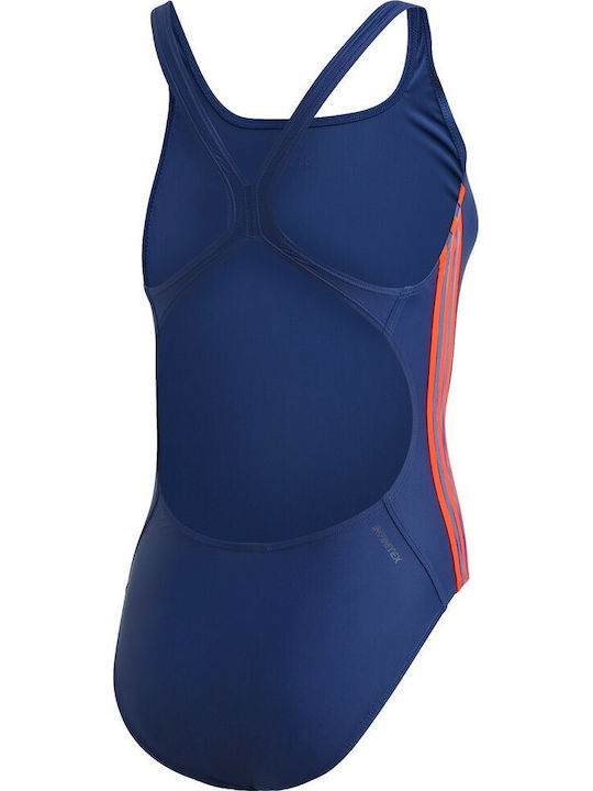 Athly V 3-Stripes Athletic One-Piece Swimsuit Tech Indigo