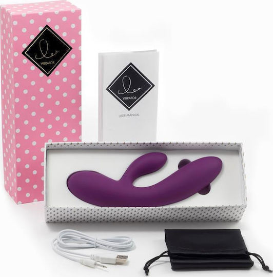 Feelztoys Lea Δονητής Rabbit 20.2cm Purple