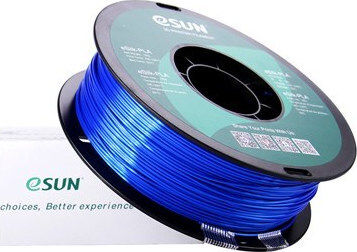Esun eSilk PLA 3D Printer Filament 1.75mm Blue 1kg 1 Piece Spool