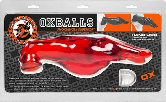 Oxballs Hand Job Προέκταση Πέους Κόκκινη 27.9cm