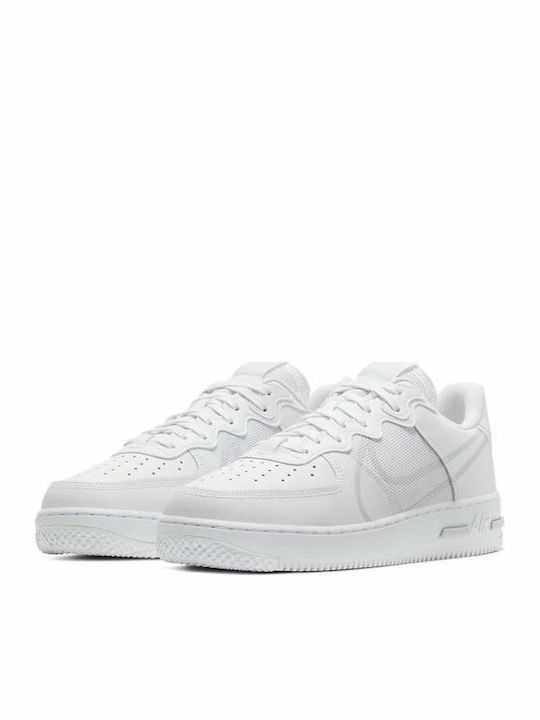Nike Air Force 1 React Ανδρικά Sneakers Λευκά