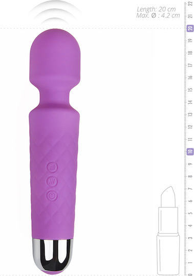 Easytoys Wonder Wand Mini Massage Vibrator 20cm Purple