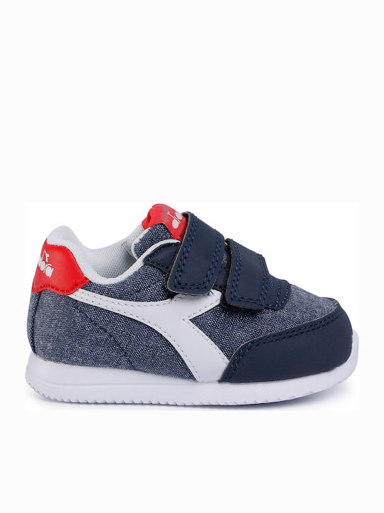 Diadora Kinder-Sneaker Jog Light TD mit Klettverschluss Marineblau