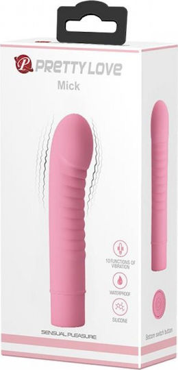 Pretty Love Mick Mini Κλασικός Δονητής 13cm Soft Pink