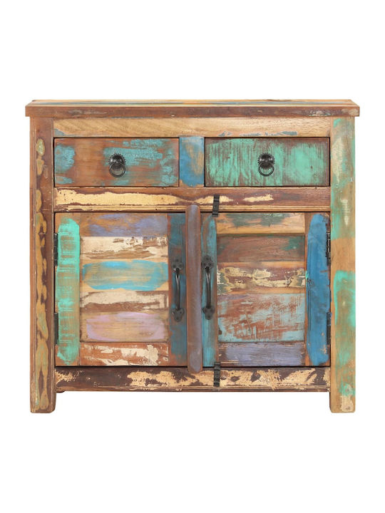 Sideboard made of Solid Wood with Drawers Recycled Wood 70x35x65cm