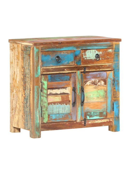 Sideboard made of Solid Wood with Drawers Recycled Wood 70x35x65cm