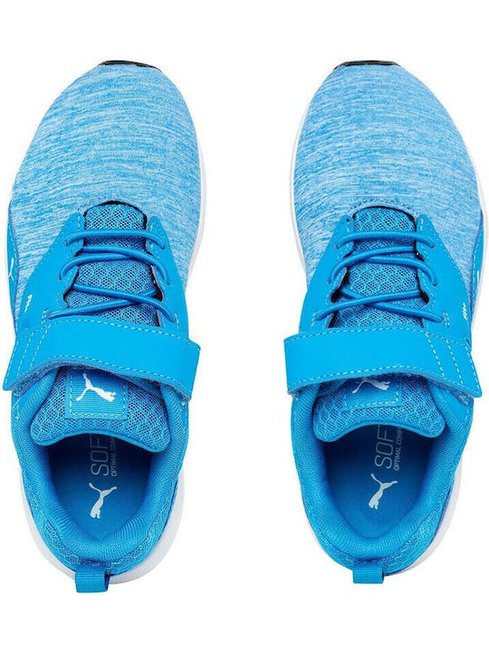 NRGY Comet V PS Kids Sports Shoes Running with Hoop & Loop Closure Blue