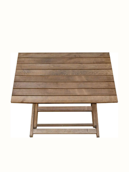 Wooden Masa pentru spații exterioare mici Pliabil 60x80x74buc