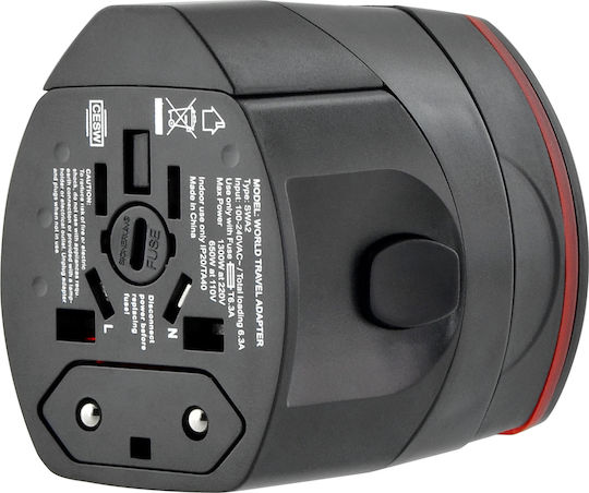 Lamtech Steckdosenadapter von Universal zu Universal