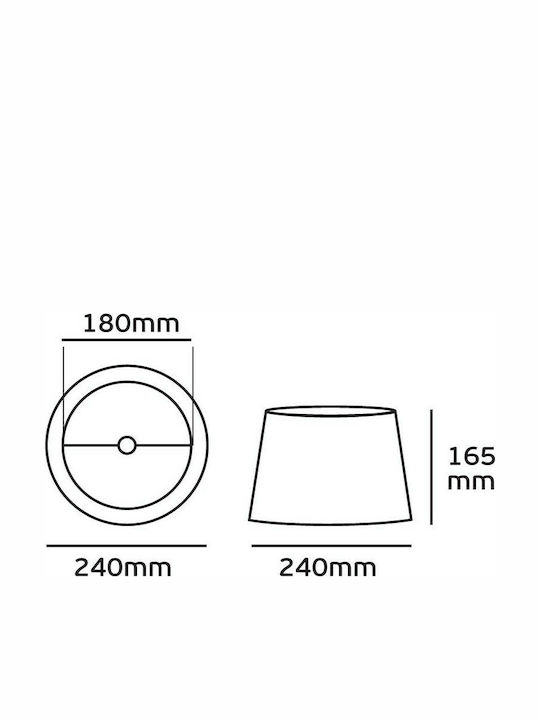 VK Lighting Lamp Shade 24x16.5cm