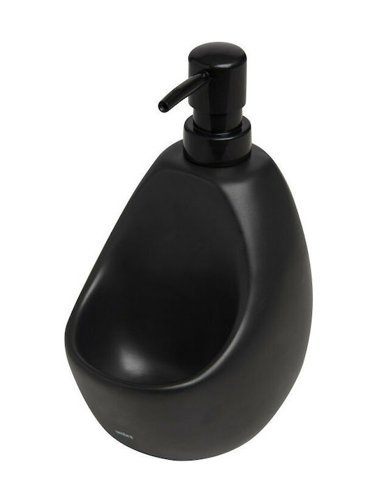 Umbra Joey Tabletop Plastic Dispenser for the Kitchen with Sponge Holder Black 600ml
