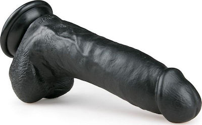 Easytoys Dildo mit Hoden und Saugnapf Schwarz 20cm