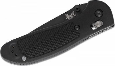 Benchmade Griptilian Pocket Knife Black with Blade made of Steel in Sheath