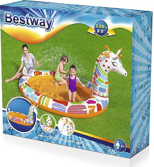 Bestway Children's Oval Swimming Pool 220L Inflatable 266x157x127cm